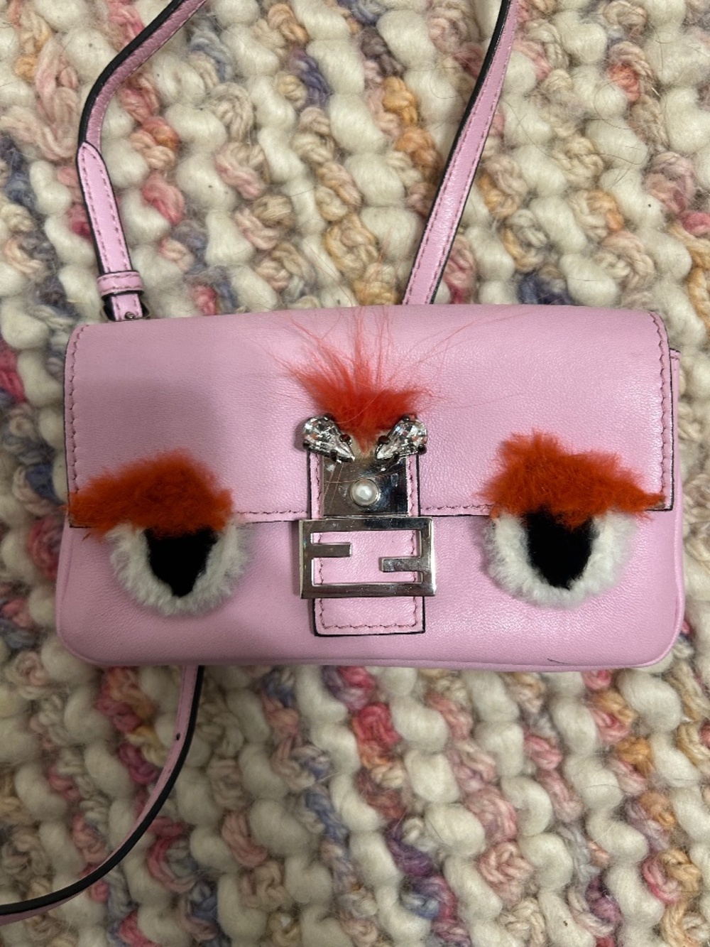 Fendi micro monster baguette
